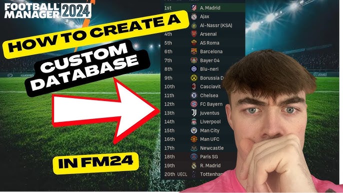 How to upload new database into football manager step by step instructions