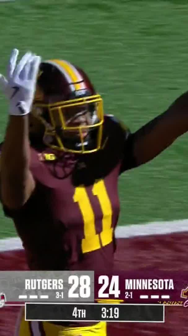 minnesota golden gophers football vs rutgers football match player stats