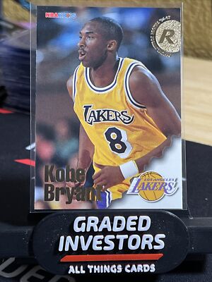 How much is a real NBA hoops Kobe Bryant rookie card worth?